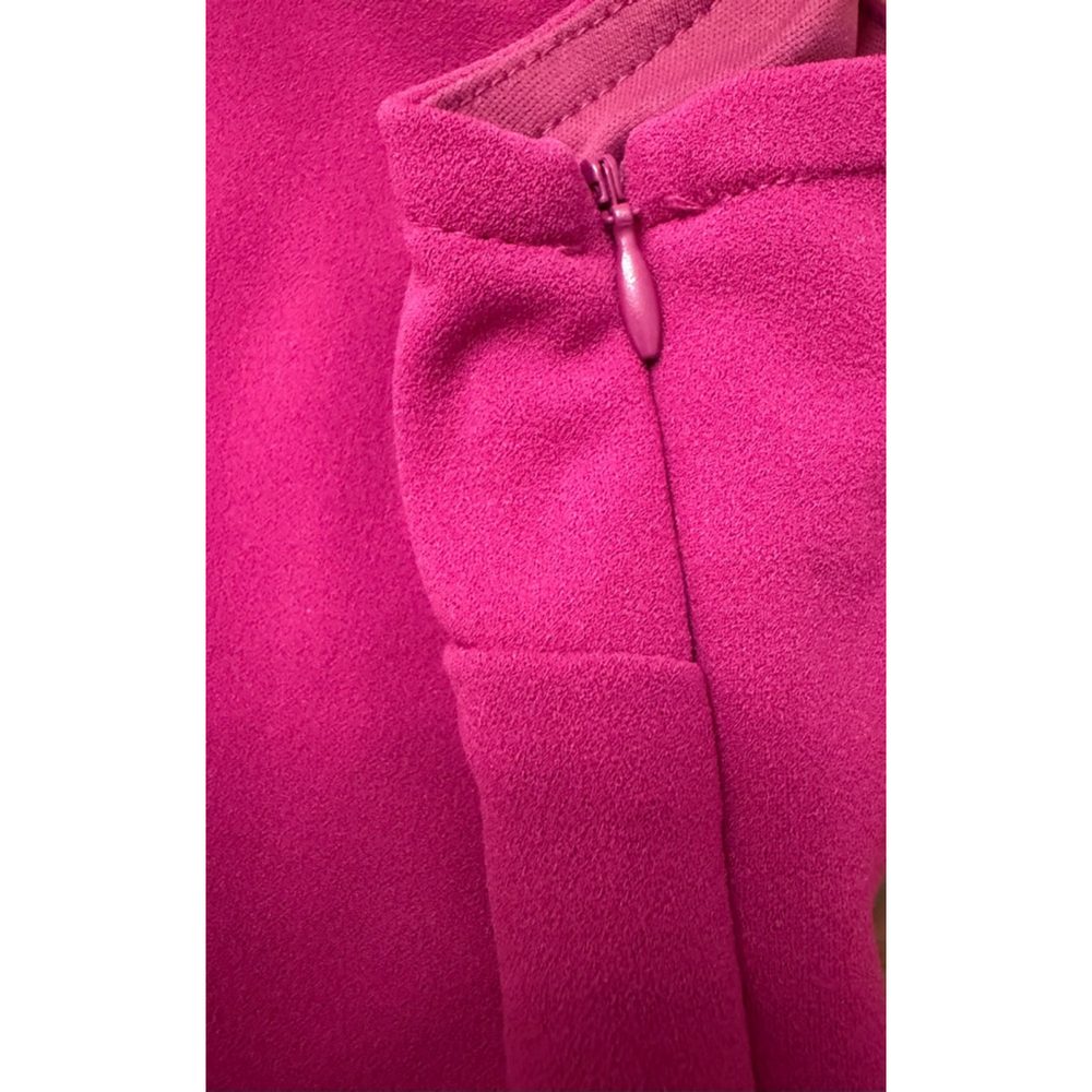 Lulus Glamour Goals Magenta One-Shoulder Trumpet Hem Mini Dress Size M - Picture 7 of 11